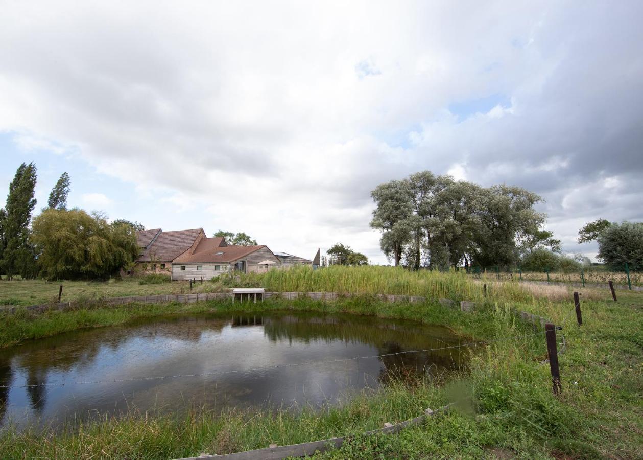 Landelijk Vakantiehuis In Diksmuide Met Een Tuin En Vijver 외부 사진